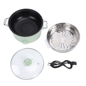 Electric Hot Pot 800W 3L Food Grade Nonstick Coating Multifunctional Electric Cooker With Steam Basket For Steak Rice Noodles Soup US Plug (Option: Default) Electric Hot Pot 800W 3L Food Grade Nonstick Coating Multifunctional Electric Cooker With Steam Basket For Steak Rice Noodles Soup US Plug (Option: Default)